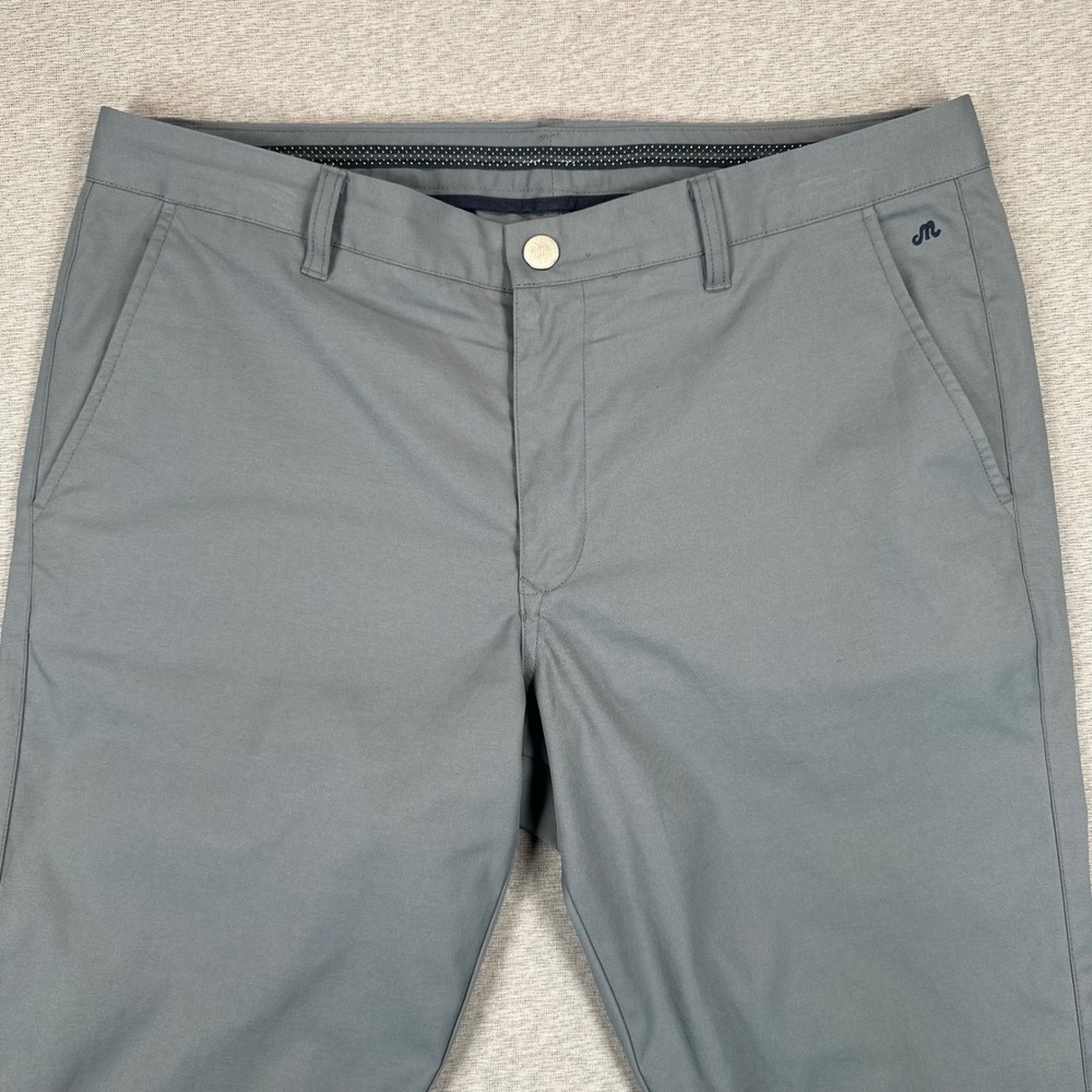 Maide Bonobos Golf Pants Mens 36x32 Slim Straight Grey Performance Trousers